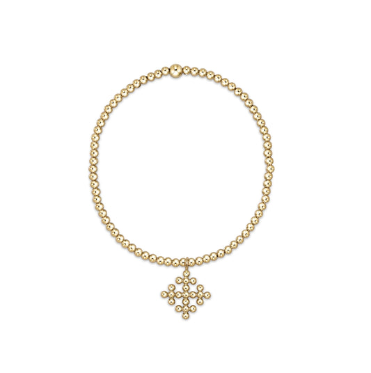 Enewton - classic gold 2.5mm bead bracelet - signature cross encompass charm - Findlay Rowe Designs