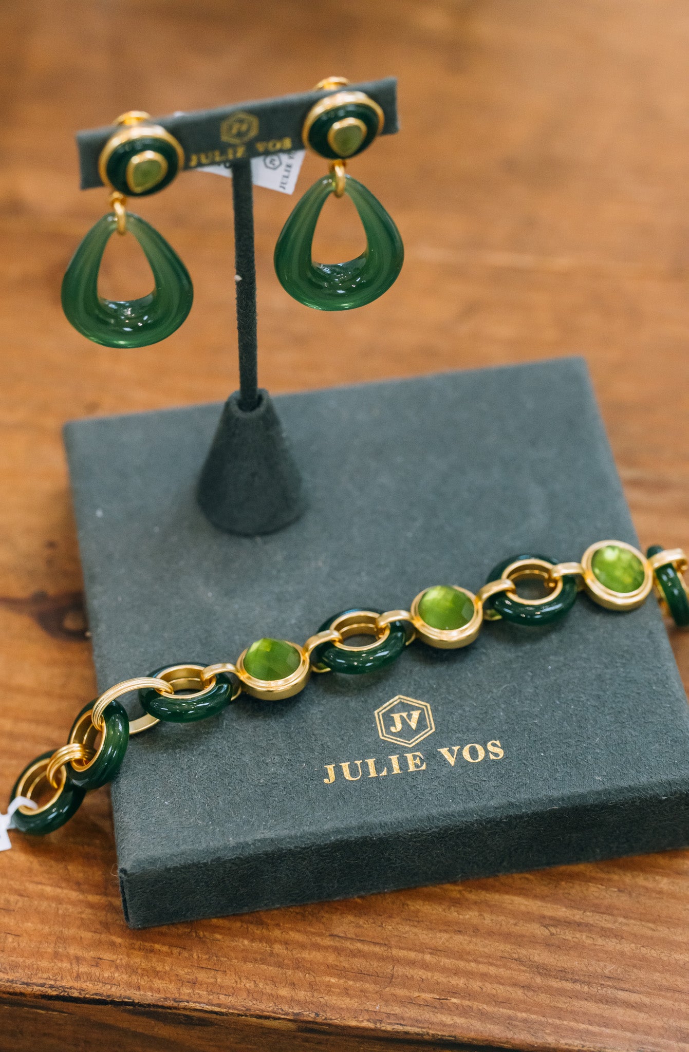 Julie Vos - Bracelet - Carnaby Stone - Palmetto Green - Findlay Rowe Designs