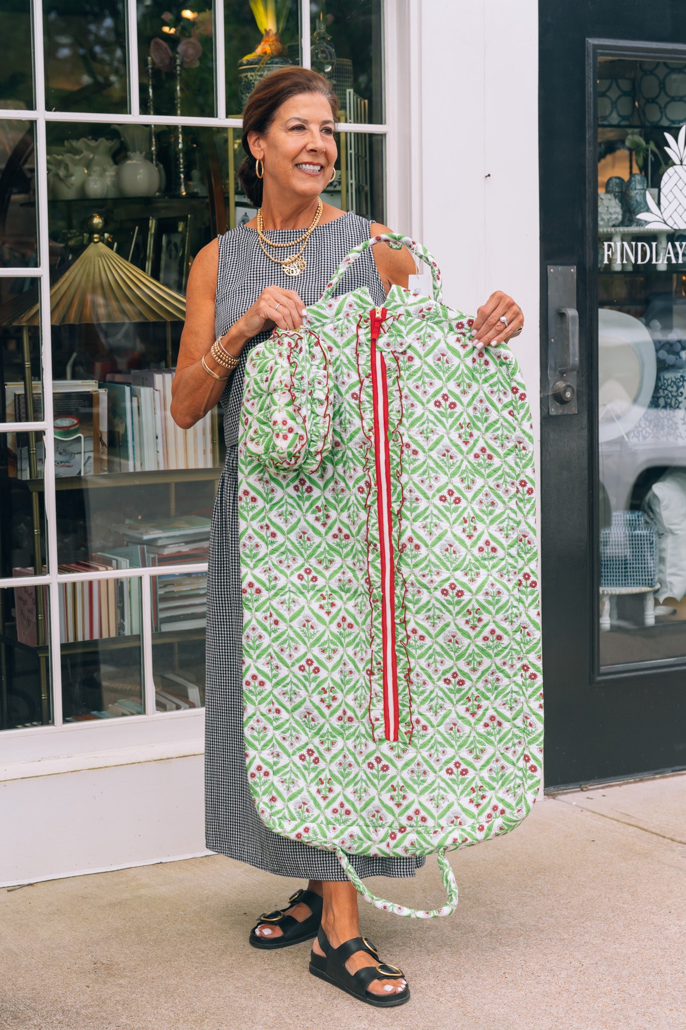 Heart of Grace - Quilted Garment Bag - Château Rosé Luxe - Findlay Rowe Designs
