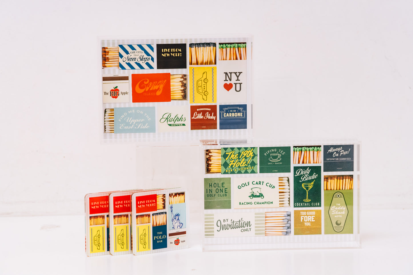 Tart by Taylor - Acrylic Small Tray - Golf Matchbook - Findlay Rowe Designs