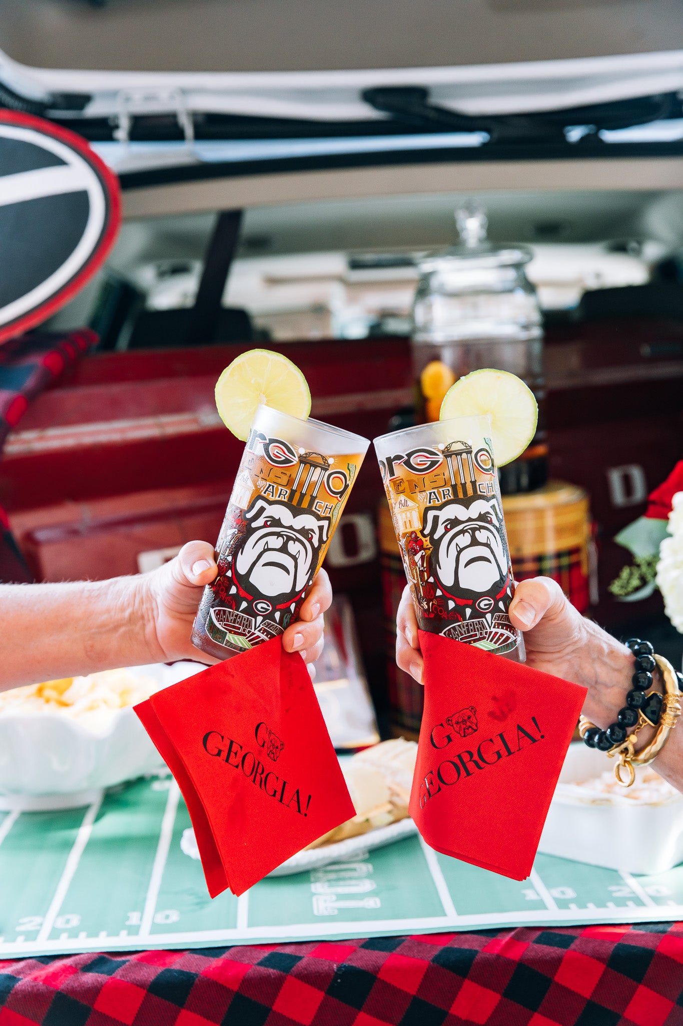 Caspari - Cocktail Napkins - Go Georgia Gameday - Findlay Rowe Designs