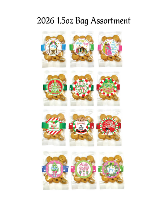 Oh Sugar - Nam's Bits Chocolate Chip Cookies - Christmas Small Bag - Findlay Rowe Designs
