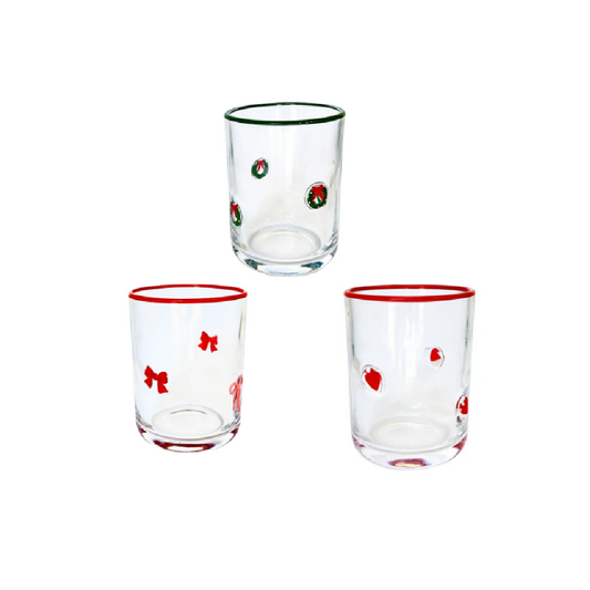 Mary Square - Glass 8oz - Christmas - Findlay Rowe Designs