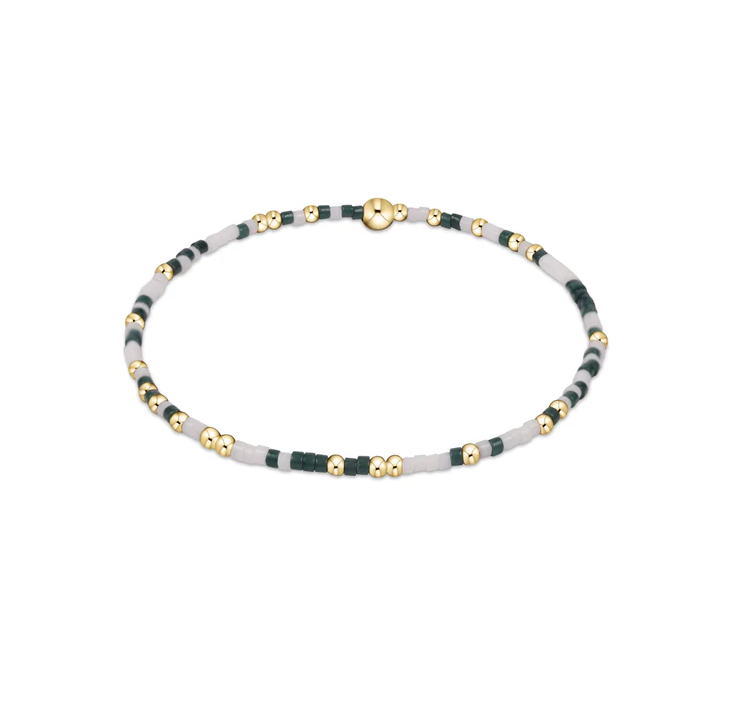 Enewton - Gameday Hope Unwritten Bracelet - Dark Green-White