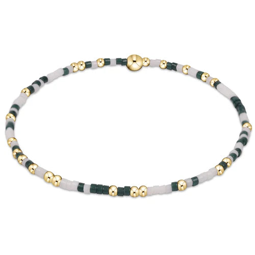 Enewton - Egirl Gameday Hope Unwritten Bracelet Dark Green White - Findlay Rowe Designs