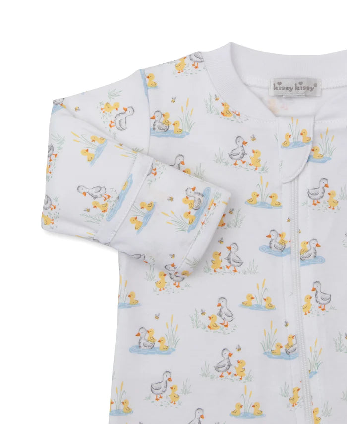 Kissy Kissy - Zip Footie - Duck Pond Paddles - Findlay Rowe Designs