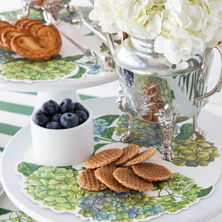 Hester & Cook - Serving Papers - Hydrangea - Findlay Rowe Designs