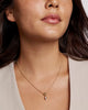 Kendra Scott - Necklace - Mini Elisa Toggle Short Pendant - Gold Ivory Mother Of Pearl