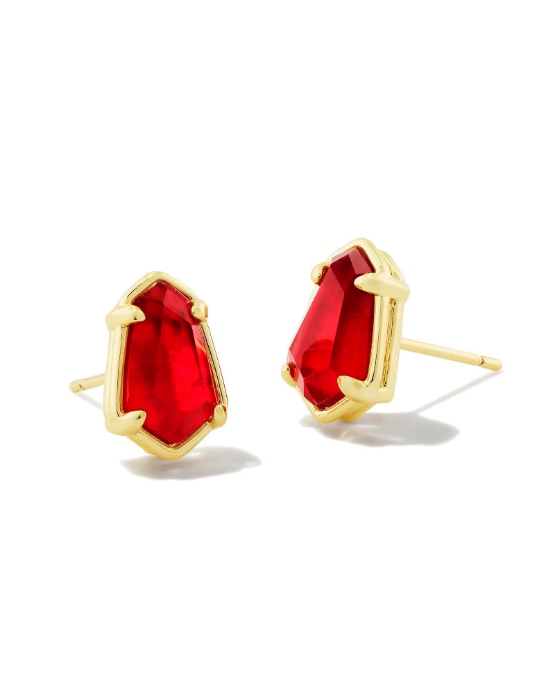 Kendra Scott - Stud Earrings - Gold Cranberry Illusion - Findlay Rowe Designs