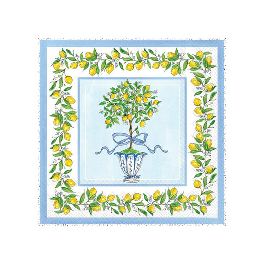 Cocktail Napkins - Lemon Topiary - Findlay Rowe Designs