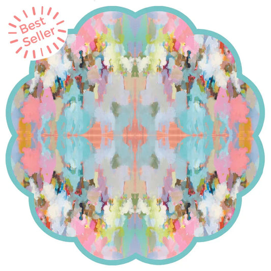 Lucy Grymes - Paper Placemats - Scalloped Brooks Avenue by Laura Park - Findlay Rowe Designs