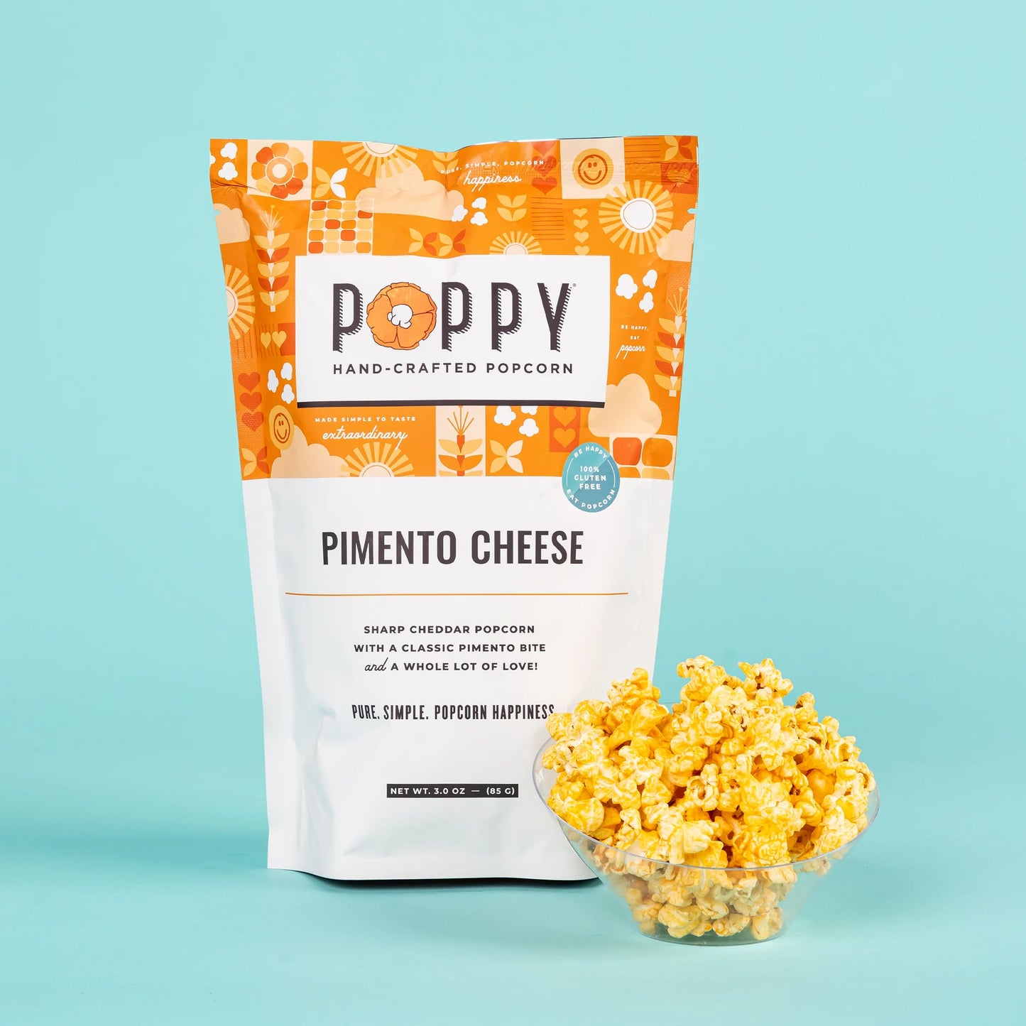 Poppy Popcorn - Pimento Cheese Market bag - Findlay Rowe Designs