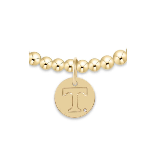 Enewton - Extends ECollegiate Classic Gold 3mm Bracelet - Tennessee Disc