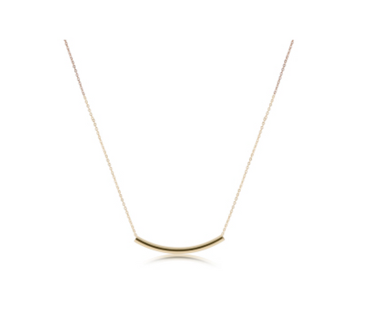 Enewton - 16" Necklace gold - Bliss Bar Smooth - Findlay Rowe Designs
