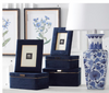 Frames - 4x6 or 5x7 - Navy Blue Suede & Gold - Findlay Rowe Designs