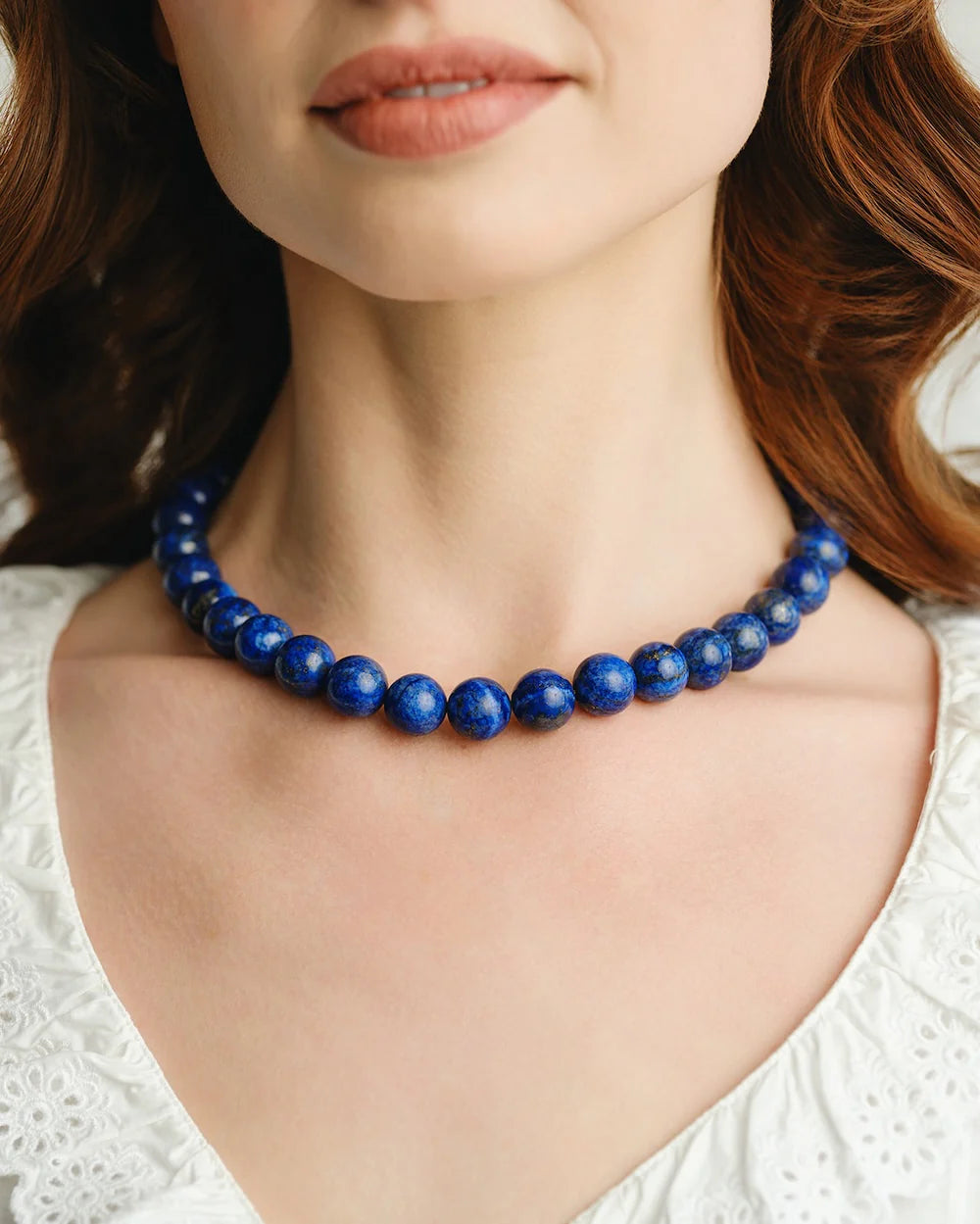 Susan Shaw - Necklace - Palmera Beaded Necklace - Blue Lapis