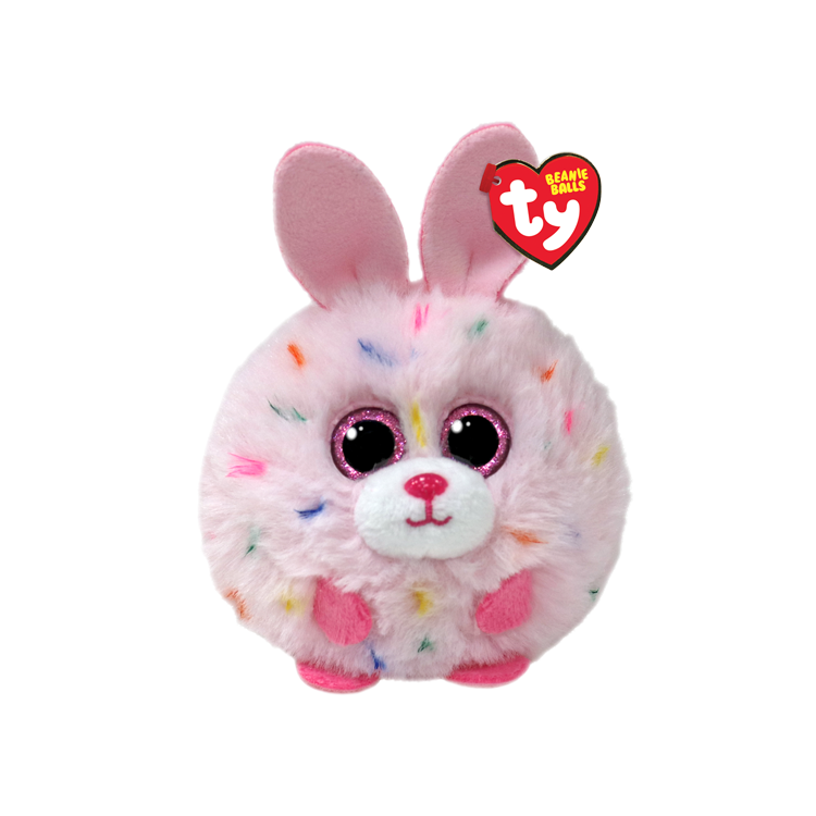 Ty- Strawberry Pink Bunny Beanie Ball