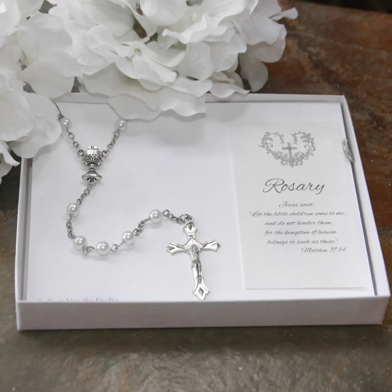 Rosary - First Communion - Silver - Findlay Rowe Designs