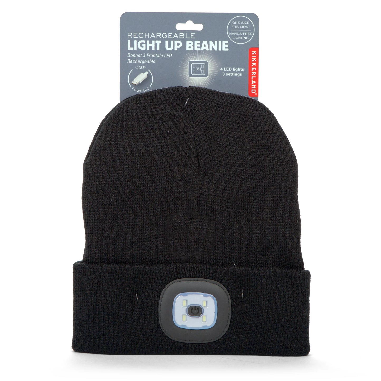 Light Up Beanie Hat - Black - Findlay Rowe Designs