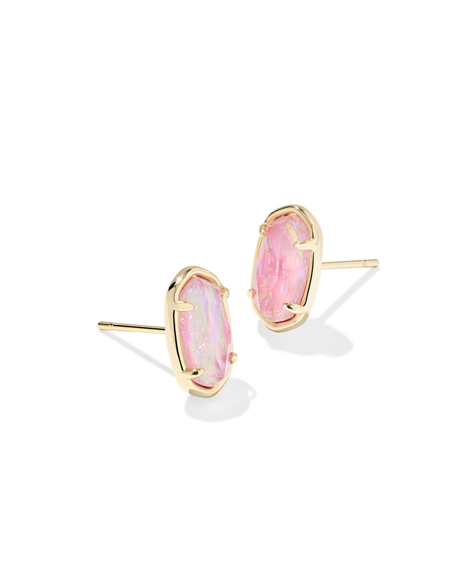 Kendra Scott - Earrings - Grayson Stud - Gold Pink Iridescent Mother Of Pearl - Findlay Rowe Designs
