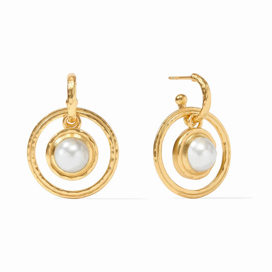 Julie Vos - Astor 6-in-1 Charm Earring - Pearl - Findlay Rowe Designs