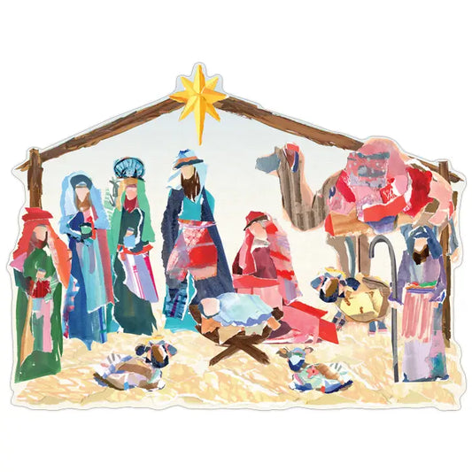 Rosanne Beck - Placemat - Die Cut Nativity Scene