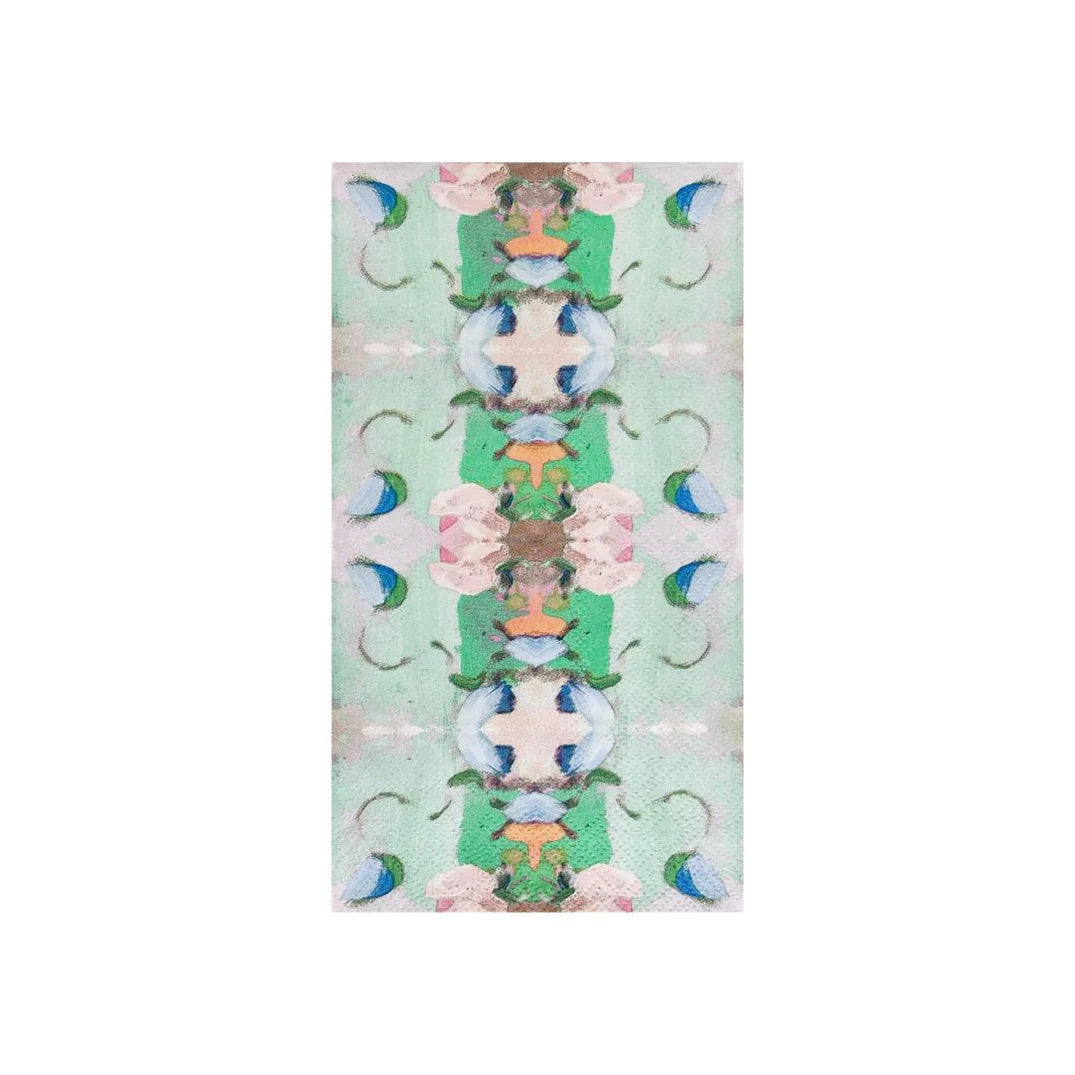 Laura Park - Guest Towels - Monet's Garden - Green - Findlay Rowe Designs