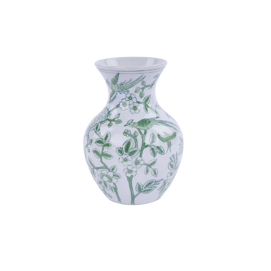 Vase - 6.25in - Green White - Findlay Rowe Designs