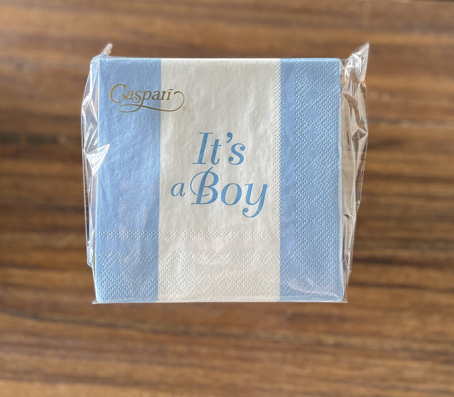 Caspari - Cocktail Napkins - Light Blue - It's a Boy! - Findlay Rowe Designs