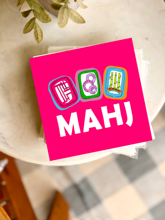 Happy by Rachel -Cocktail Napkins - Mahjong - Findlay Rowe Designs