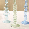Candle - Glass Taper Candleholders - Shades of Blue - Findlay Rowe Designs