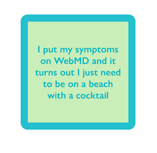 Drinks on Me Coaster - Web MD - Findlay Rowe Designs