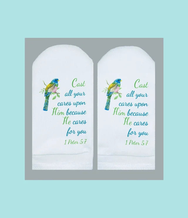 Standing on the Word - Socks - Cast your Cares - Findlay Rowe Designs