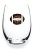 Queens Jewels - Stemless Wine - Football Red and Black - Findlay Rowe Designs