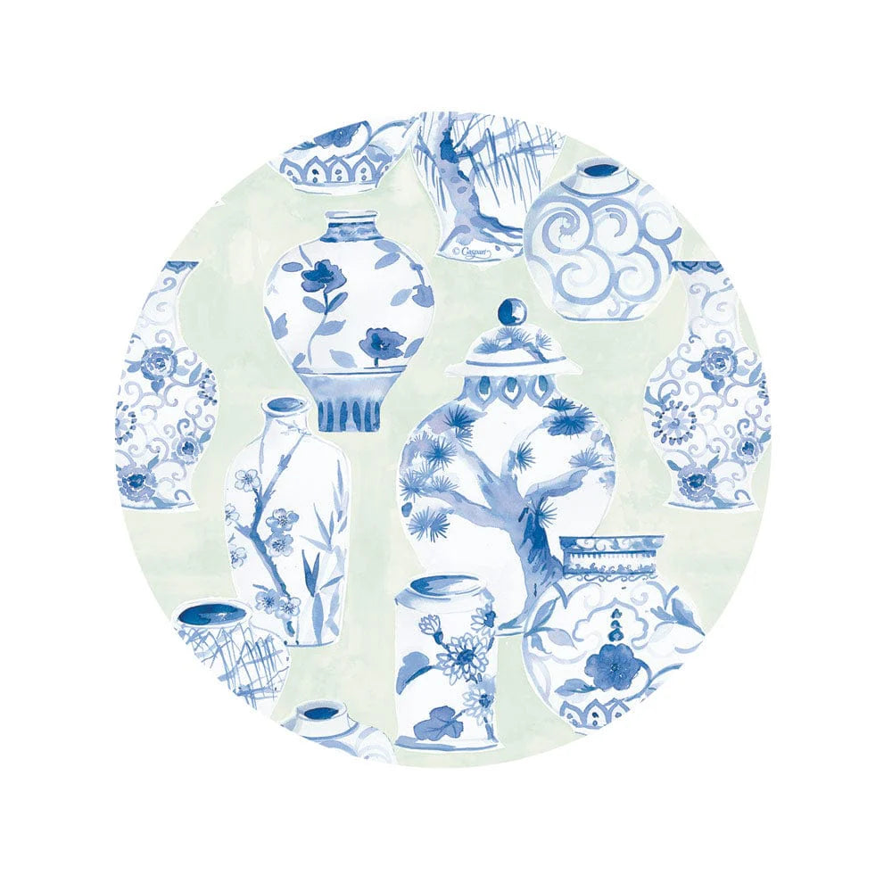 Caspari - Plate Salad Dessert - Glazed Porcelain Celadon - Findlay Rowe Designs