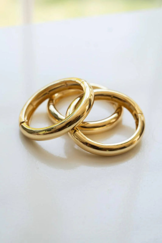 Lisi Lerch - Bracelet - Quinn - Gold Bangle - Findlay Rowe Designs