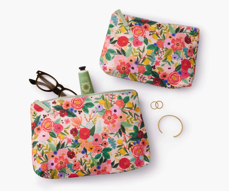 Rifle Paper Co - GARDEN PARTY ZIPPERED POUCH SET - Findlay Rowe Designs
