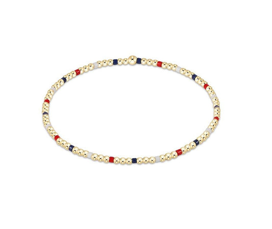 Enewton - Egirl - Hope Sincerity Pattern 2mm Bead Bracelet - Firecracker - Findlay Rowe Designs