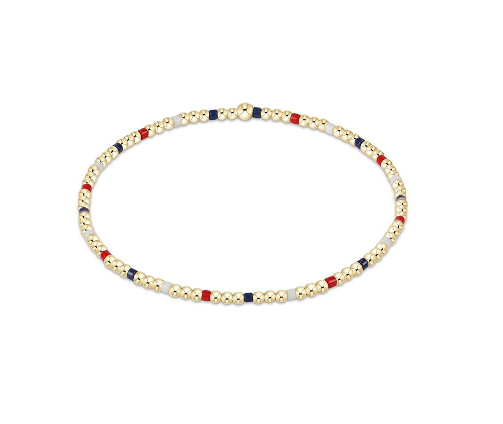 Enewton - Egirl - Hope Sincerity Pattern 2mm Bead Bracelet - Firecracker - Findlay Rowe Designs