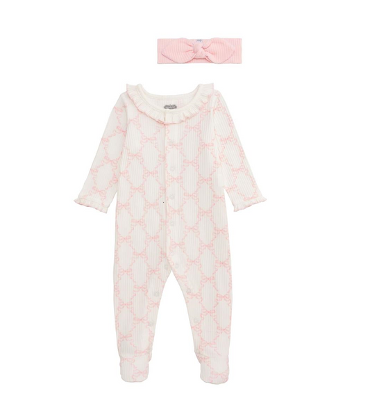 Mud Pie - Baby - Bow Sleeper & Headband Set