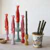 Candle - Taper - Bamboo Shaped Unscented - Set 2 - Findlay Rowe Designs
