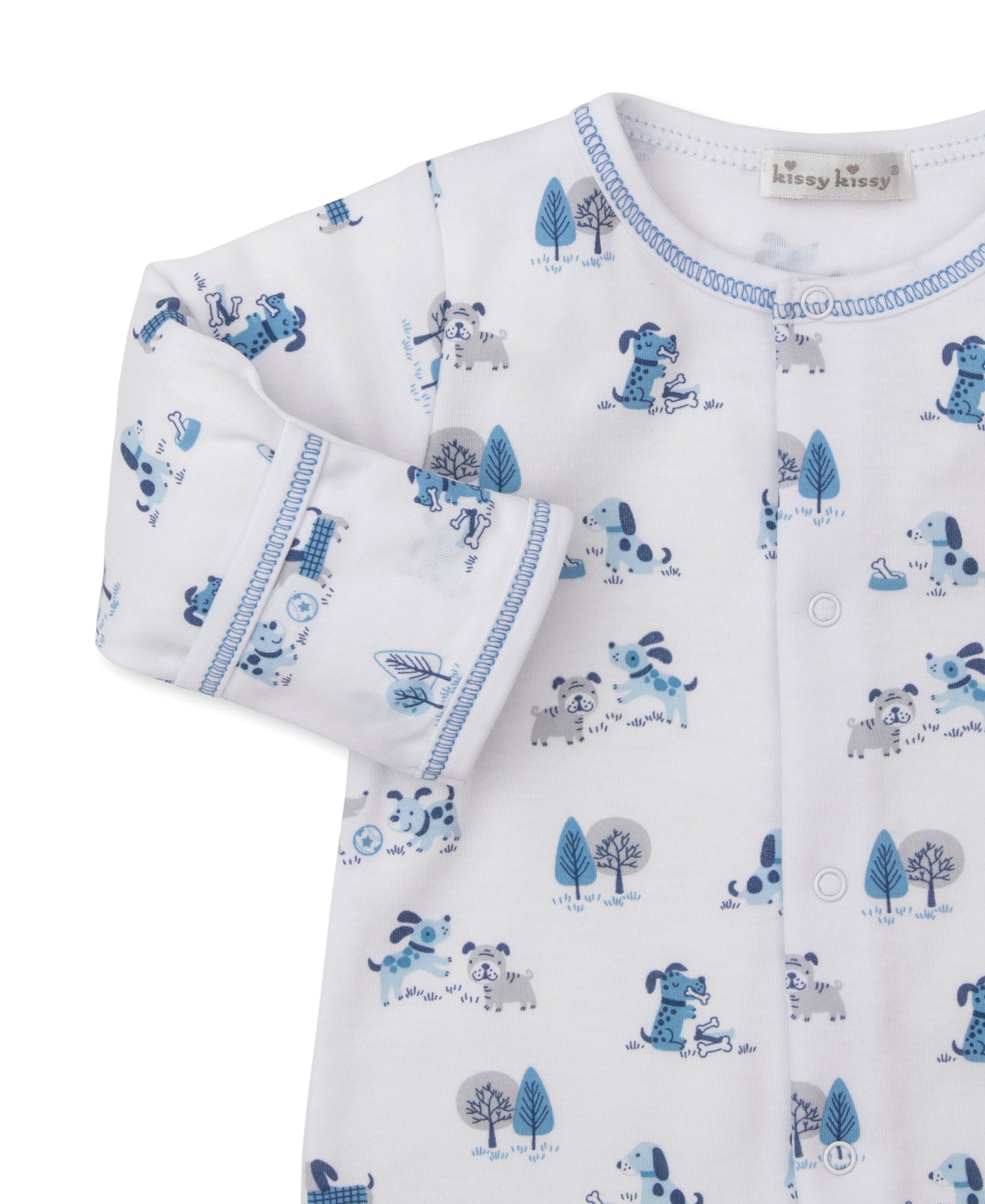 Kissy Kissy - Zip Footie - Puppy Park Fun - Findlay Rowe Designs