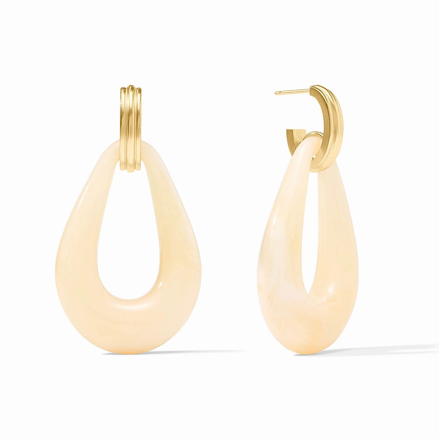 Julie Vos - Earring - Carnaby Doorknocker - Ivory - Findlay Rowe Designs