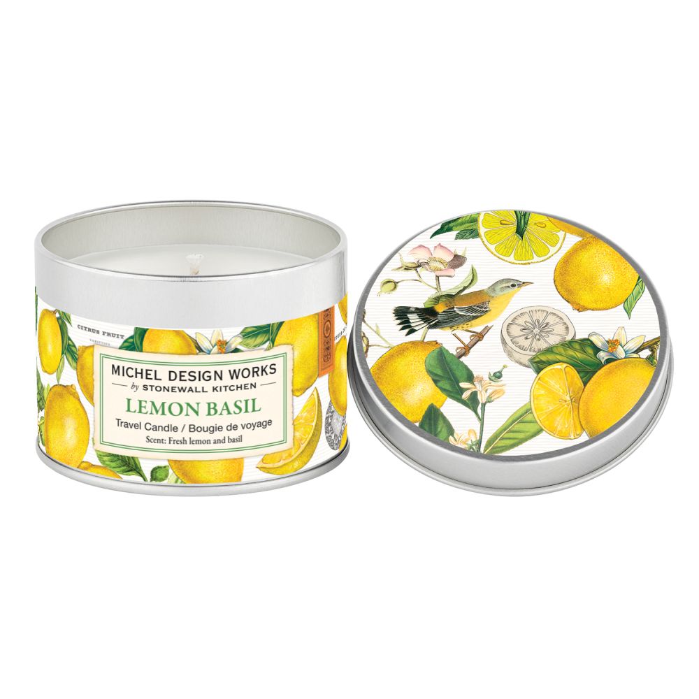 Michel Design Works - Travel Candle - Lemon Basil - Findlay Rowe Designs