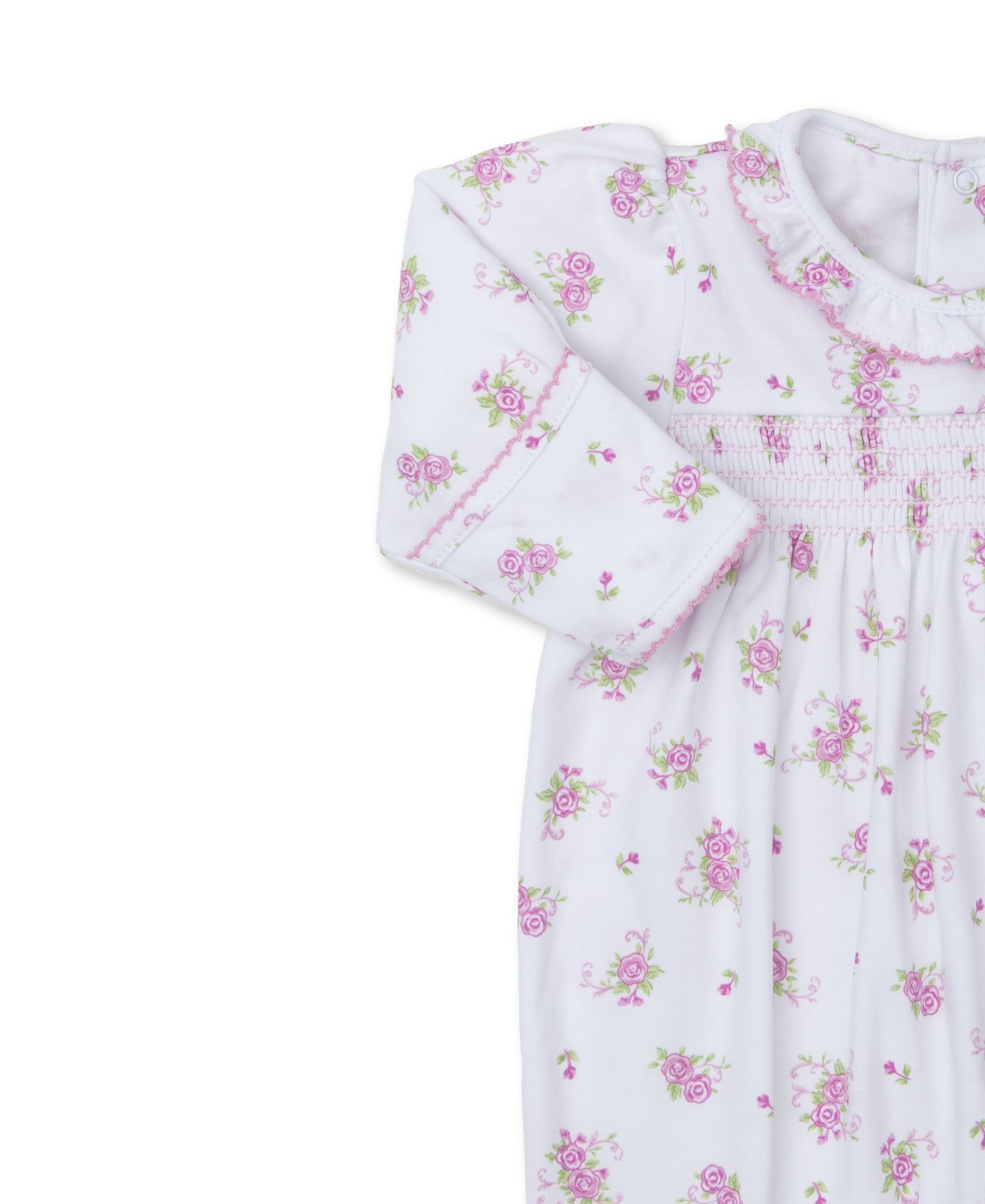 Kissy Kissy - Floral Onesie - Pink and White - Findlay Rowe Designs