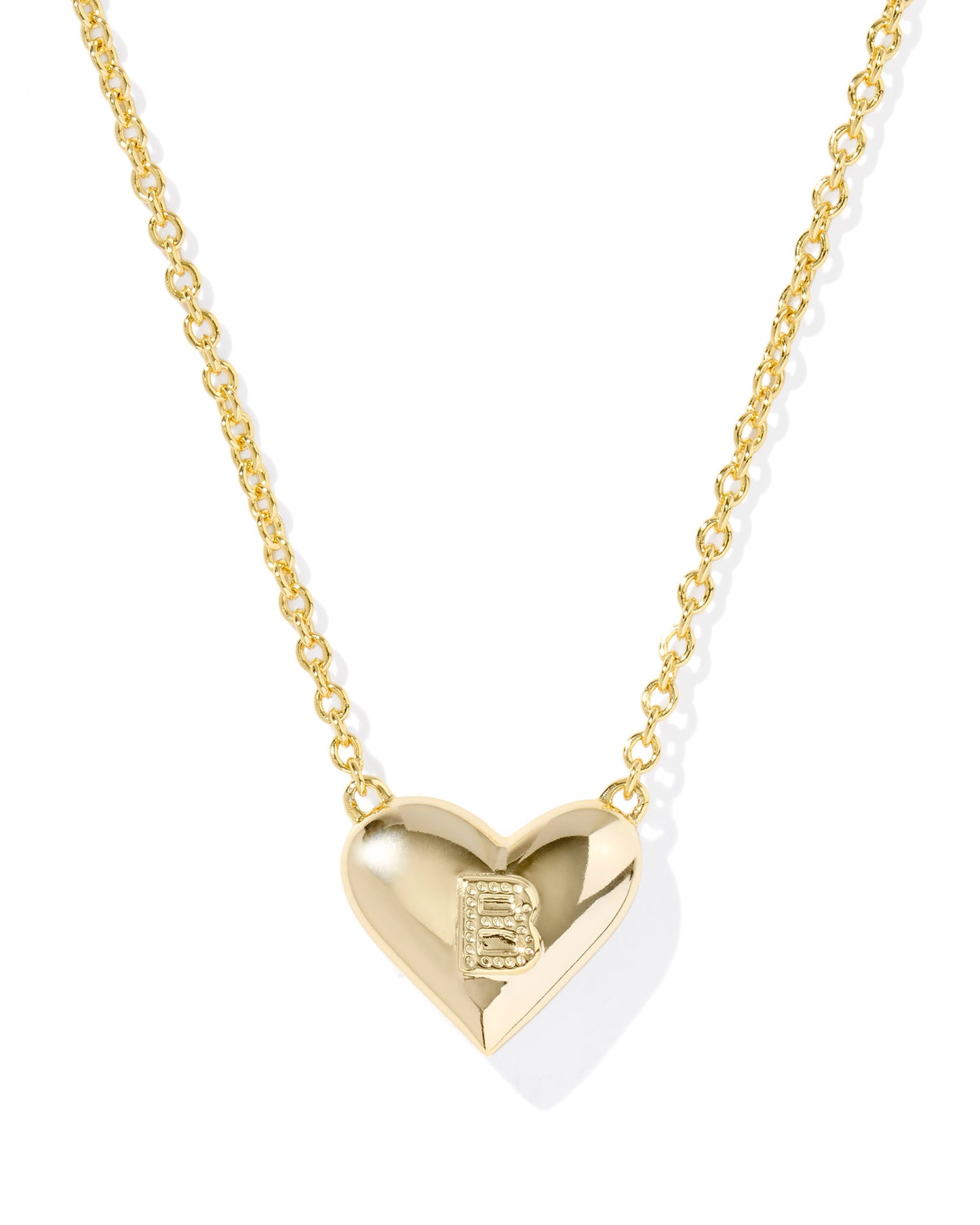 Kendra Scott - Necklace - Ari Heart Letter - Gold Short Pendant