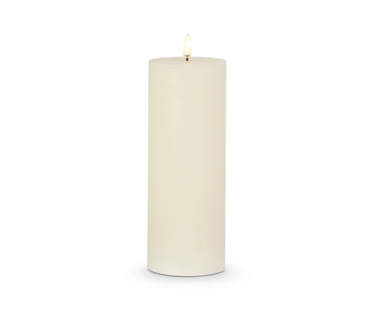 Candle - Flameless - Ivory Pillar - 3" X 8"