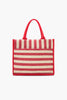 America and Beyond - Beaded Large Book Tote - Deep Sea Sardine - Findlay Rowe Designs