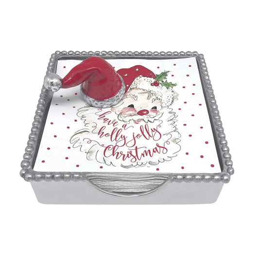 Mariposa - Beaded Napkin Box Set - Red Santa Ha - Findlay Rowe Designs