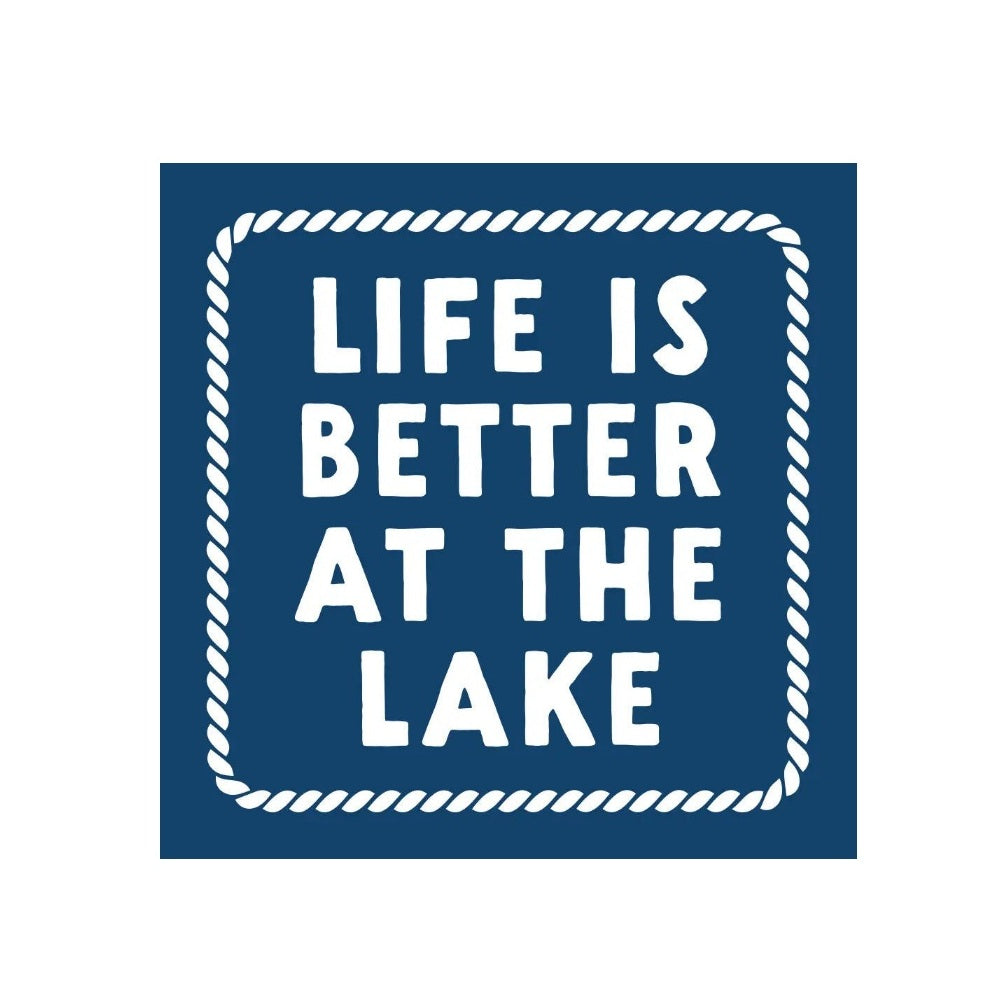 Napkin - Cocktail - Life Is Better At the Lake - Findlay Rowe Designs
